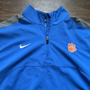 CLEMSON TIGERS Nike Dri-FIT Blue Zip Jacket M